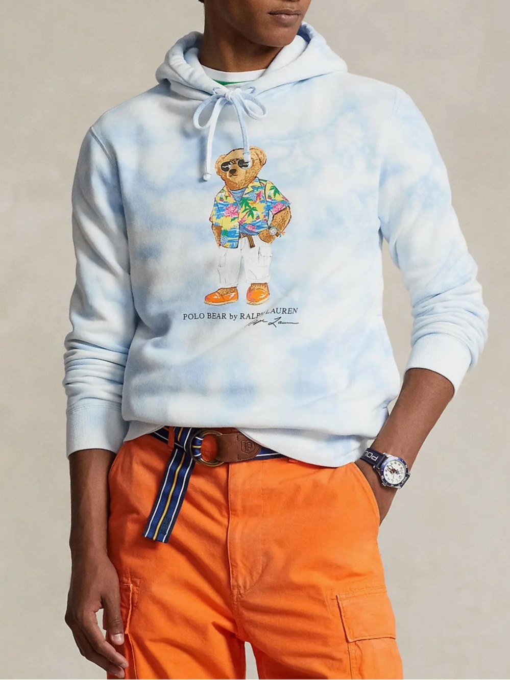 Polo Ralph Lauren Polo Bear Tie Dye Hoodie | LARGE TALL NWT - Picture 1 of 9